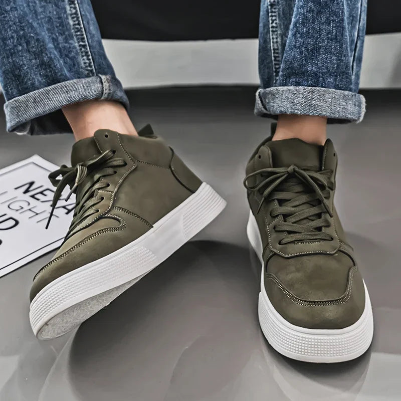 Fashion Men Casual Shoes Platform Non-slip Man Walking Sneakers Lightweight Male Running Shoes Breathable Platform Sport Shoes