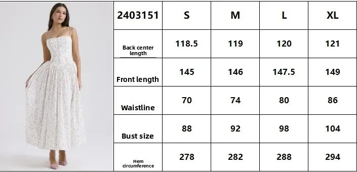 Elegant Fairylike French Style Gentle Floral Print Strapless Midi Dress Slimming Women's Fashion High End Feeling Dress