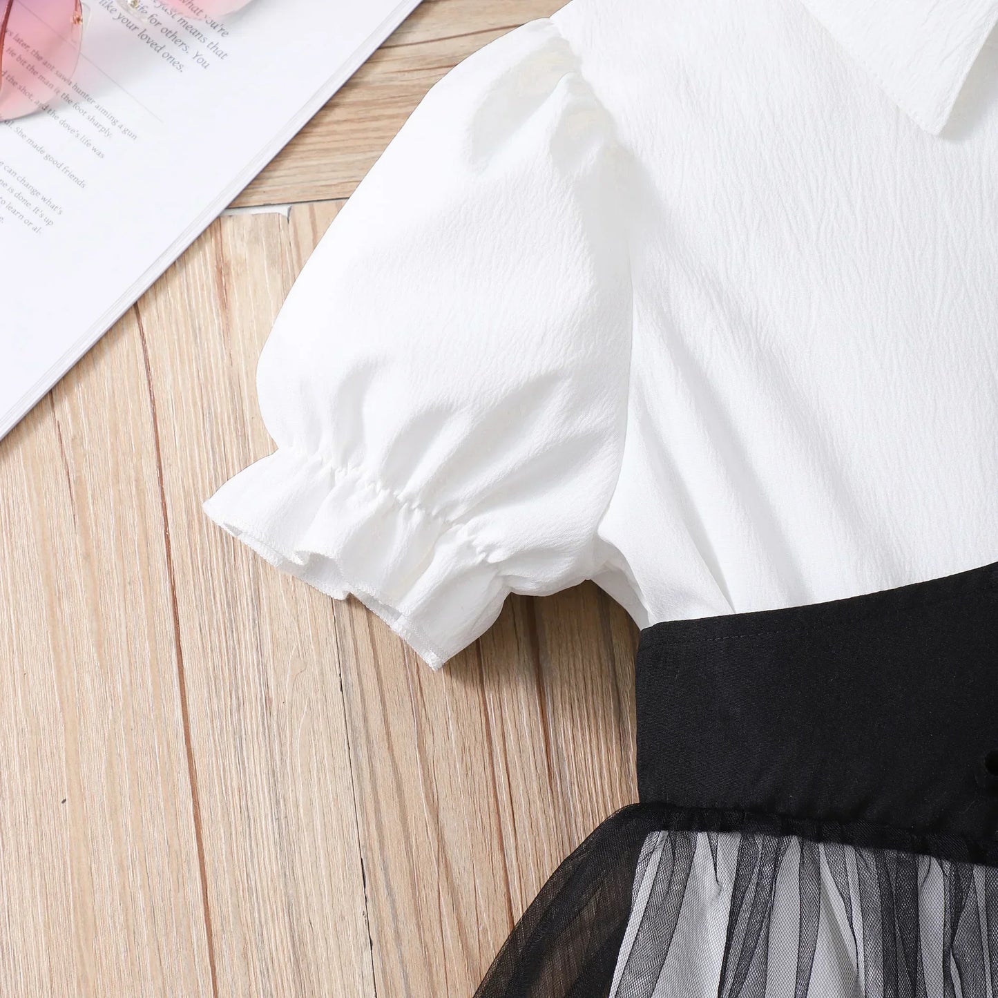 Teen Girl Dress Summer Pink Retro Short Sleeve Children Dresses Fashion Girl Costume Party Big KIds Outfit 7 8 9 10 11 12Yrs