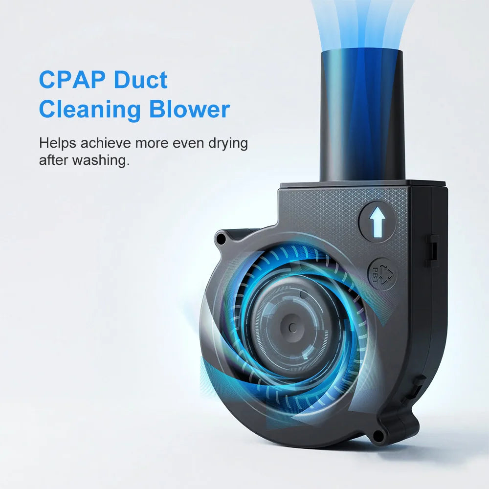 2.5cm Interface Portable CPAP Hose Dryer Blower Kit USB Turbo Fan for 2.2cm/22mm Standard CPAP Tube for BIPAP Cleaning