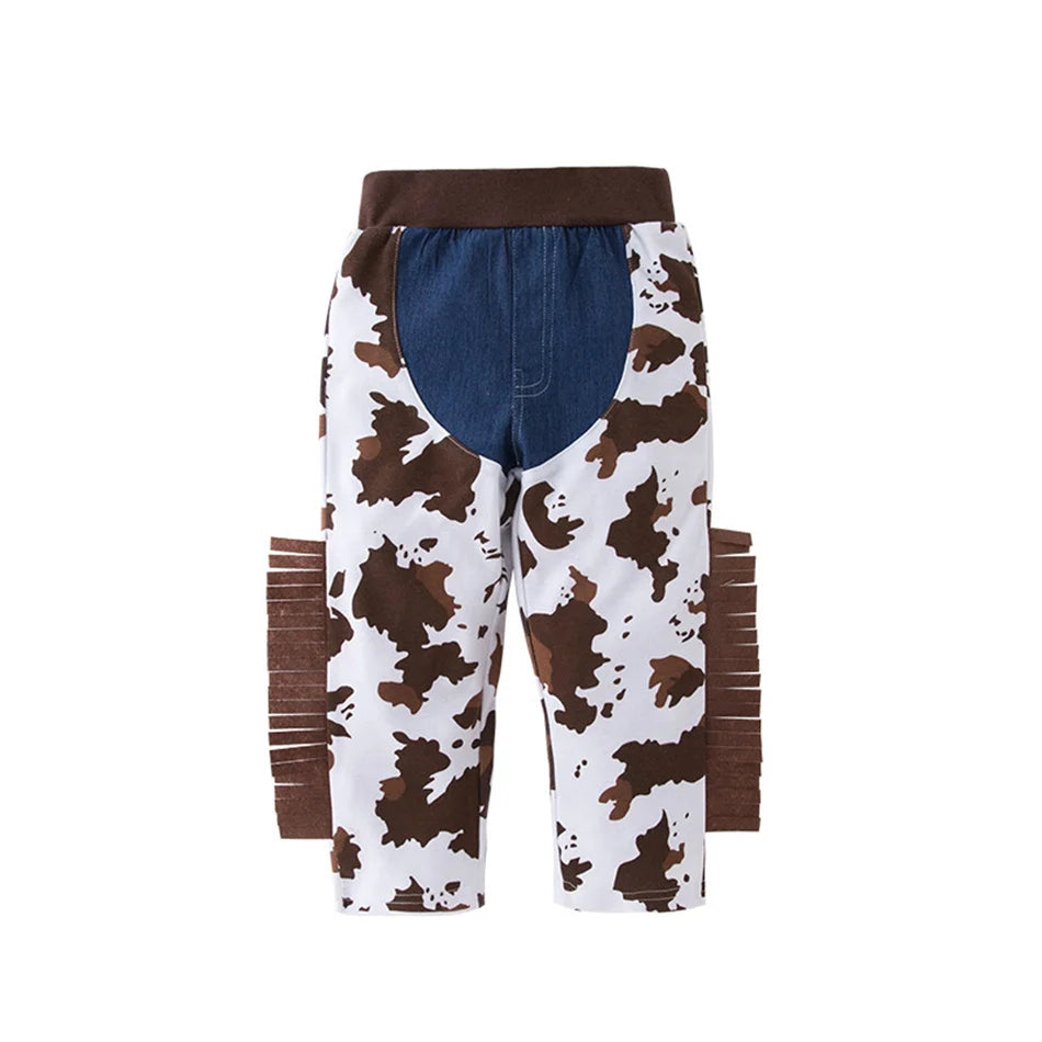 Kids Cowboy Cosplay Event Festival Outfits Boys Holiday Vest Pants Hat Set Children Carnival Birthday Xmas Party Costume 6M-12Y