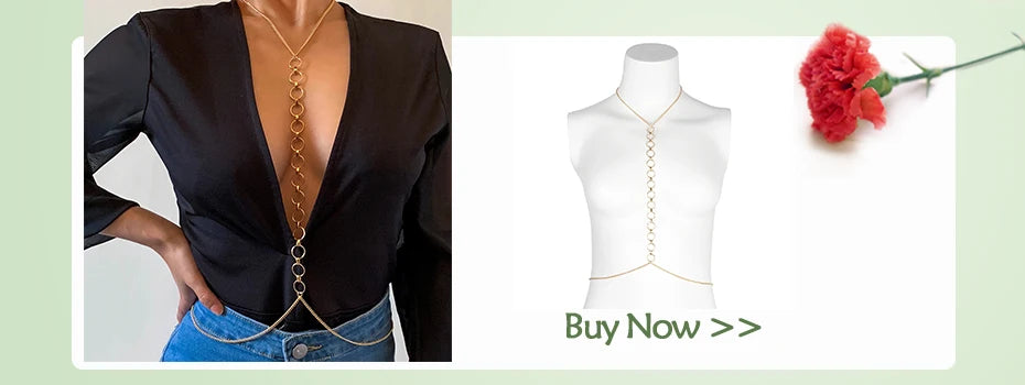 IngeSight.Z Sexy Single Row Round Imitation Pearls Bra Chest Chain Necklace Women Simple Copper Link Chain Bikini Body Jewelry