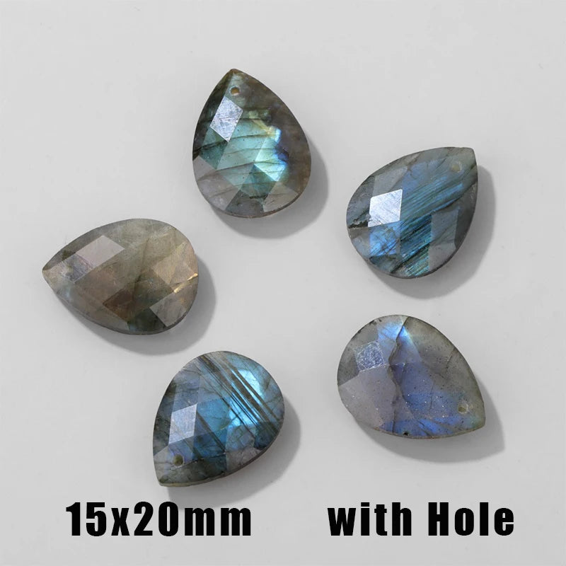 High Quality Natural Stone Labradorite Beads Charms Shiny Healing Gem Stone For Jewelry Making Necklace Earrings Accessries