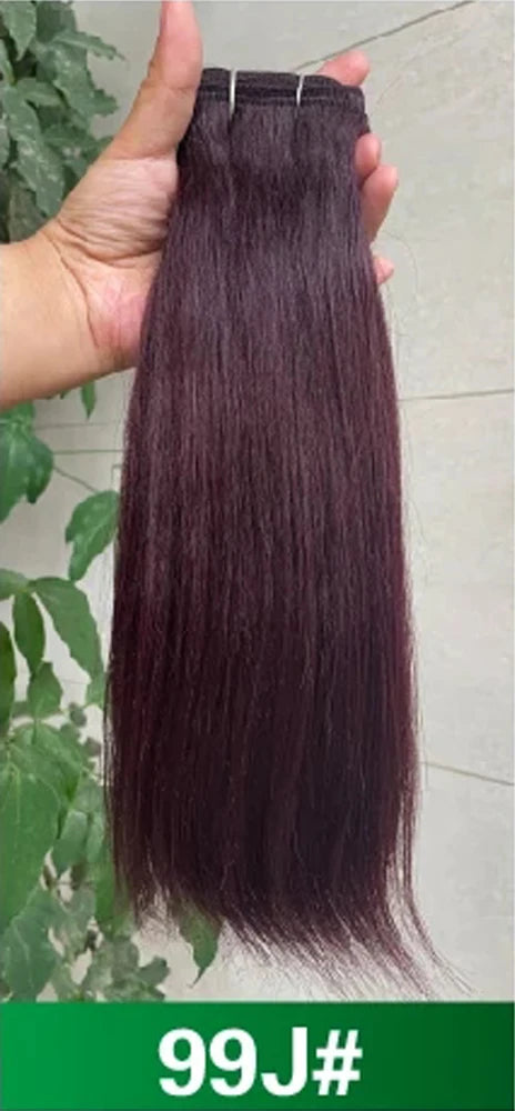 Blice Synthetic Hair Bundles 10-22 Inch Pure Color Yaki Straight Hair Extensions 100g/Piece Mixed Hair Weaving One Bundle Deal
