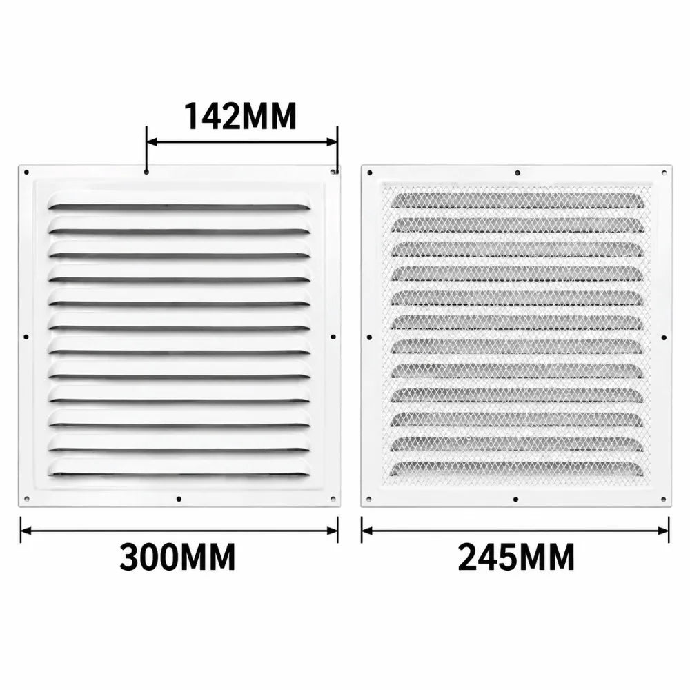 Aluminum Alloy Air Vent Grille Air System Net Cover Screen Exhaust Outlet Window Square Vent 100/150/200/250/300/400mm