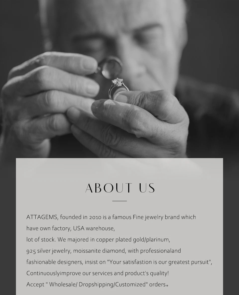 ATTAGEMS Top Quality Moissanite Diamond Necklace for Women Solid 10k 14k 18k Yellow Gold Penant Fine Jewelry Gifts Wholesale New