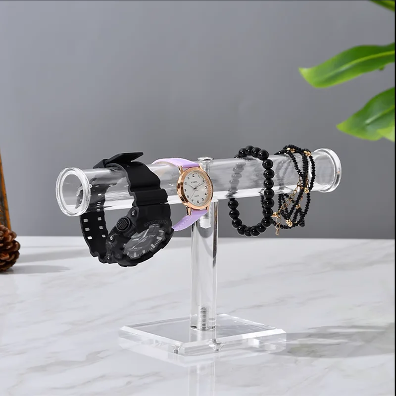 Clear Acrylic Bracelet Holder Stand Jewelry Display Organizer Shelf for Necklaces and Bracelets  Jewelry Packaging & Display