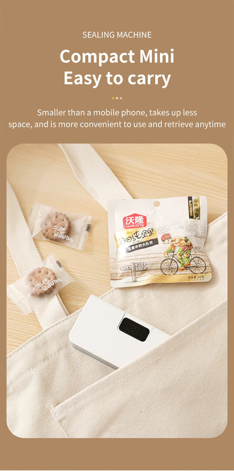 Plastic Bags Sealer Mini Handheld Heat Bag Sealing Machine Heat Bag Sealer Food Packaging Sealing Machine Portable Bags Sealer