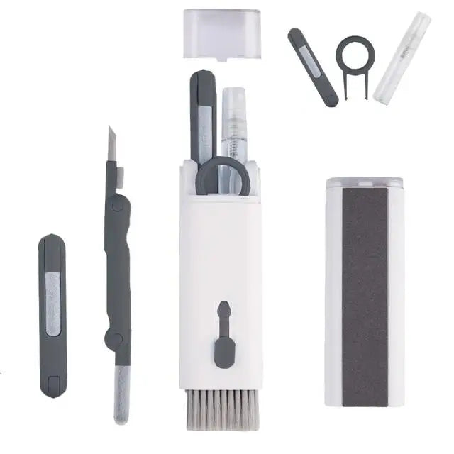 7 In 1 Laptop Keyboard Cleaner Brush Kit Earphone Cleaning Pen Keycap Puller Dust Tool For AirPods Headset Tablet Camera Phone