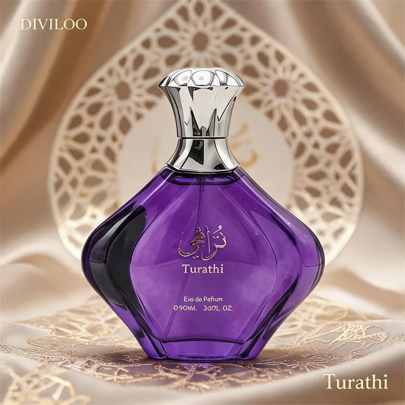 Luxury Arabian Perfume Classic Woody Cologne Jasmine Lemon Amber Scent Long-lasting Fragrance Unisex Eau De Toilette