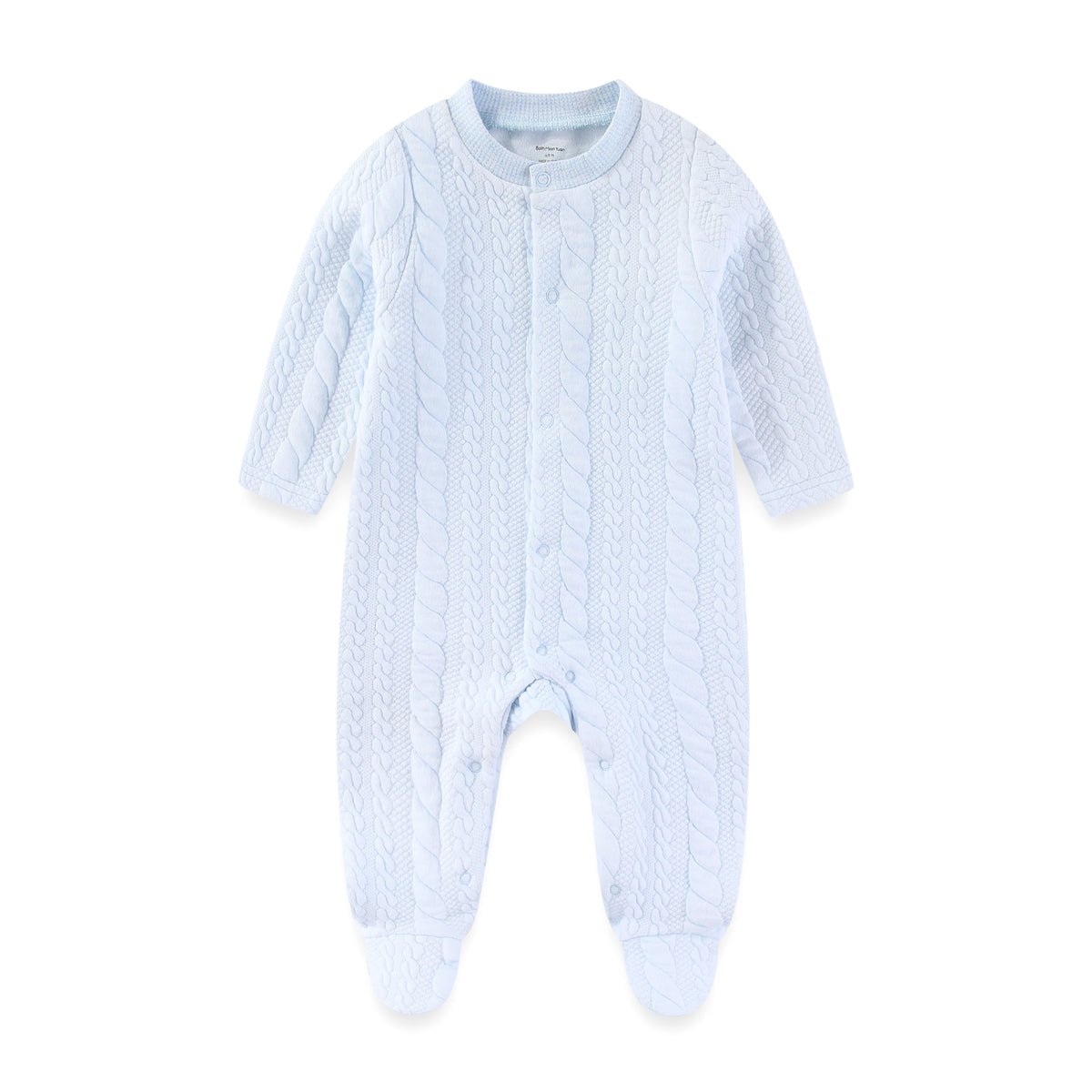 Solid Color Winter Baby Unisex Jumpsuits Warm Newborn Boy Girl Footed Rompers Infant Outfit