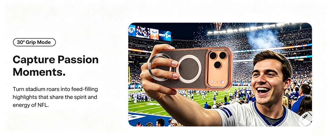 Carbon Fiber 360°Rotatable Magnetic Ring Stand Case Support Magnetic Wireless Charging Plating Camera Shockproof Cover For Phone