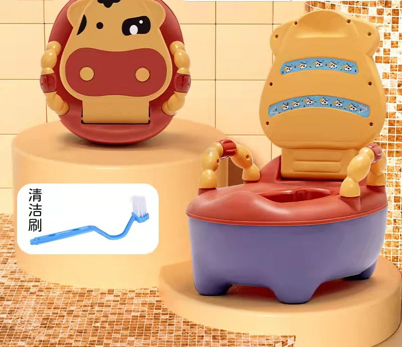 1-6 Years Old Children's Pot Cute Baby Toilet Seat Easy to Clean Baby Potty Portable Stool Boys And Girls Safe Trainer Seat WC