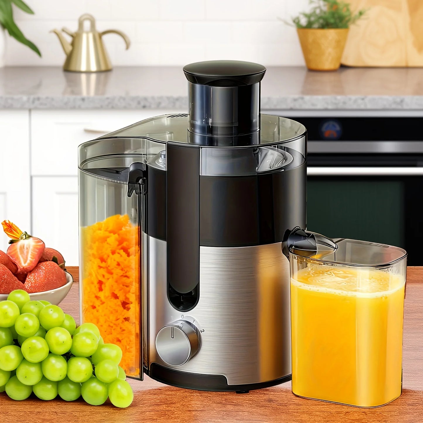Multi-function Juicer, Juice Blender, Mixer, Food Processor, 3-inch Wide-mouth Juicer Extractor For Vegetables And Fruits, 3