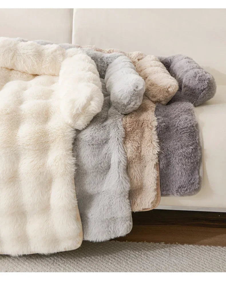 1PC Winter Warm Dog Bed Mats Super Soft  Plush Pet Blanket Pad Mat for Small Dogs Plush Neck Pillow Cat Nest Travel & Indoor