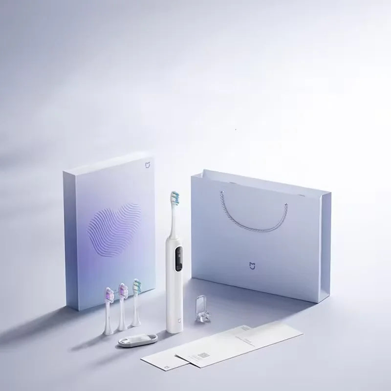 MIJIA Oscillation Electric Toothbrush Pro Love Gift Box,Smart Screen Pressure,IPX8 Waterproof,180 Day Battery,4 Mode With 4 Head