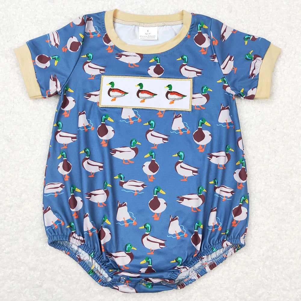 Boutique Infant Baby Boys Rompers Camo Branches Short Sleeve Bubble Rompers Fashion Toddler Boys Rompers One-Piece Jumpsuits New