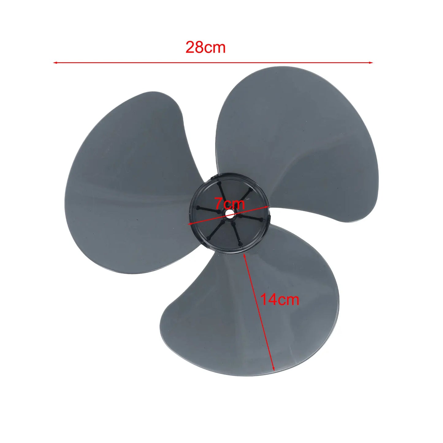 12" Plastic Fan Blade 3 Leaves Home Improvement Radius 14cm Standing Pedestal Floor Wall Table Fanner Practical