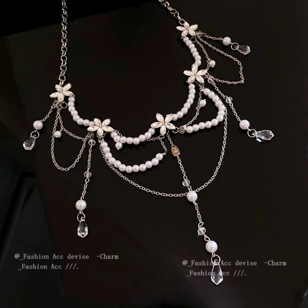 Fashion Elegant Pearl Waist Chains Versatile Boho Hip Chain Waist Accessory Body Jewelry Women