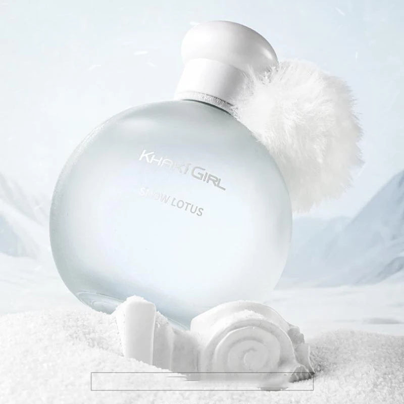 Snow Lotus Eau De Parfum For Women Oriental Floral Fragrance Long-lasting Elegant Scent 50ml Pom-pom Design Perfume For Gifting
