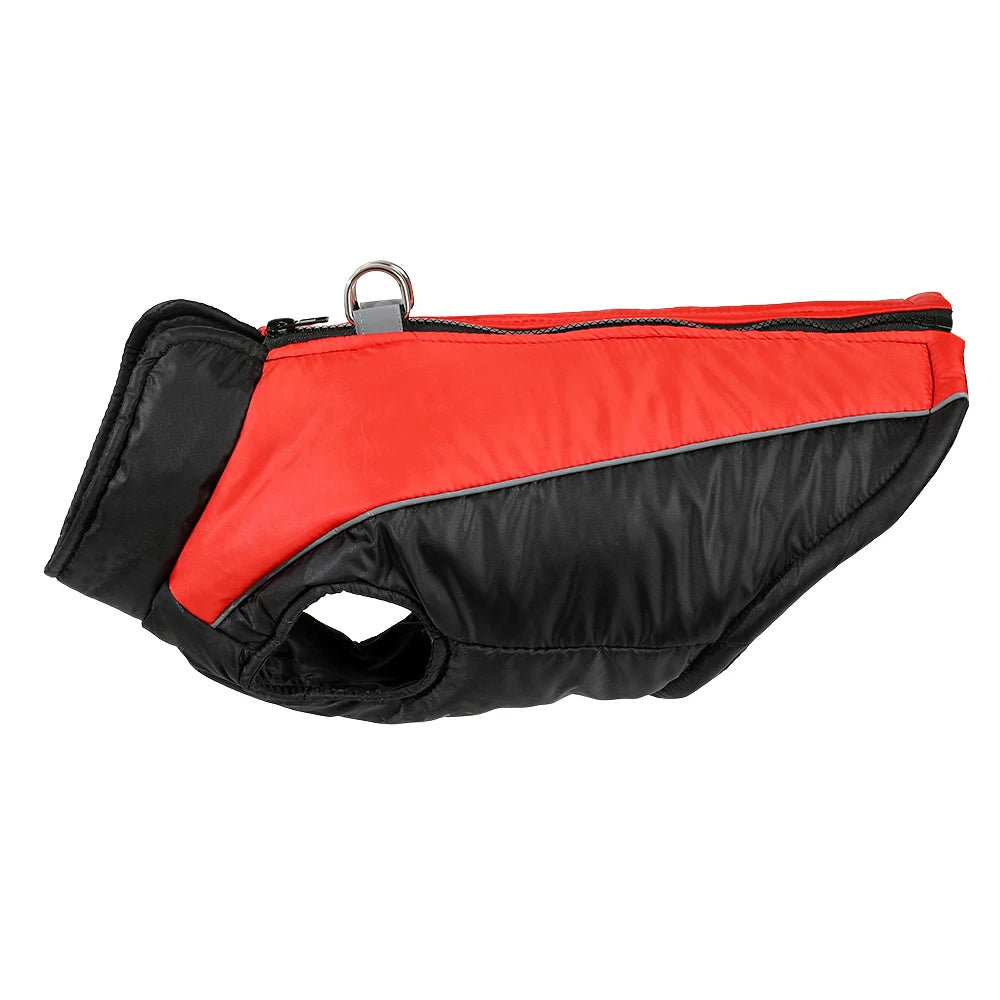 Winter Dog Clothes Reflective Waterproof Pet Jacket Vest For Small Medium Dogs Cat Chihuahua Pug Coat With D-ring Pug Outfits