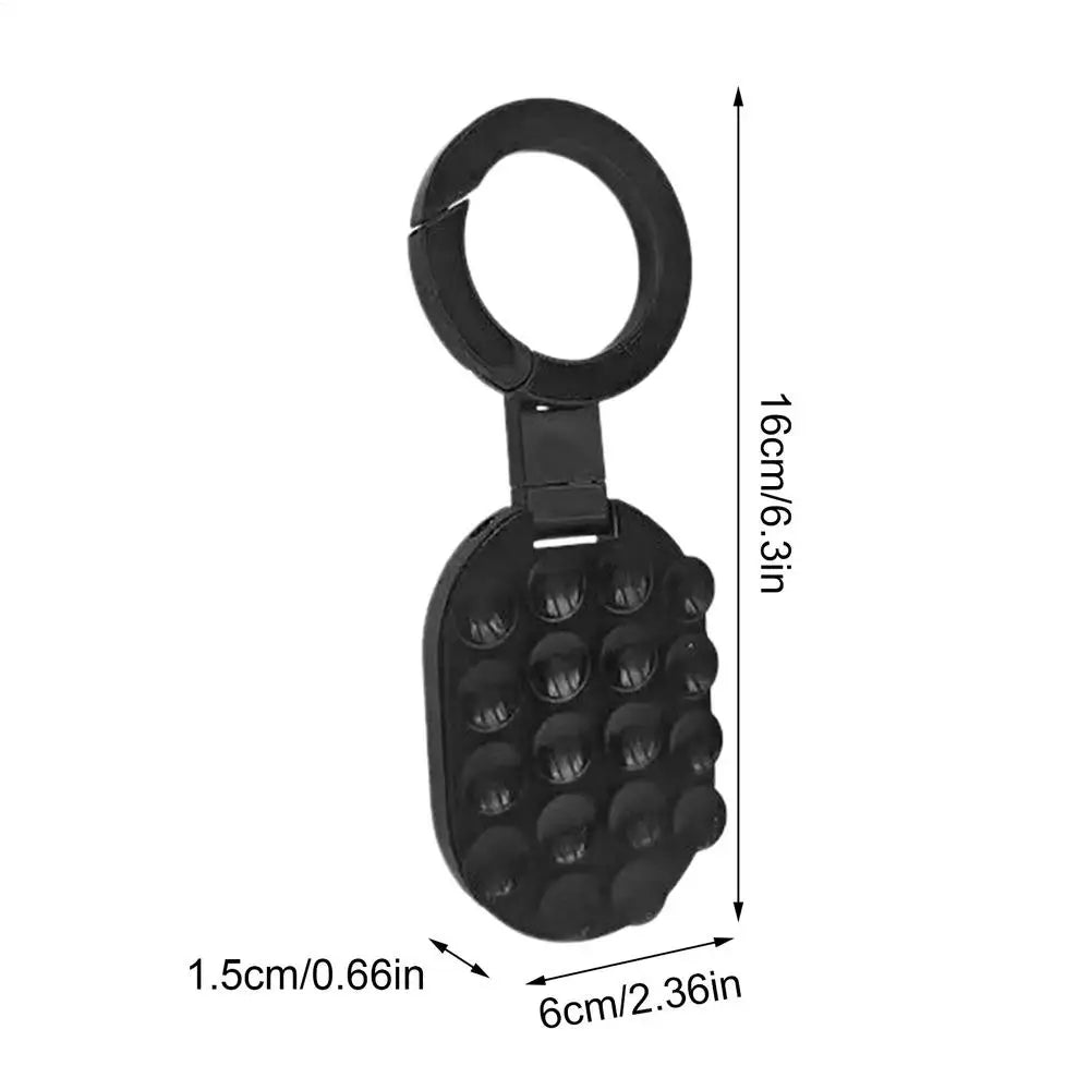 Magnetic Smartphone Desktop Stand With Suction Cup for iPhone Mini Pocket Stand for Glass Windows Laptop 360 Degree Adjustable