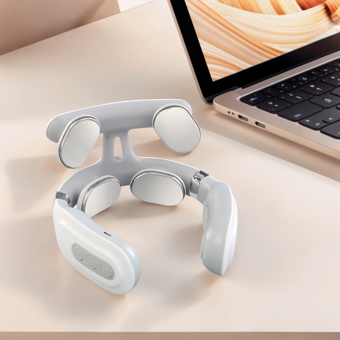 4-head Cervical Massager with Heat Electric Neck Massager Relaxation Gifts for Women Men Dad Mom