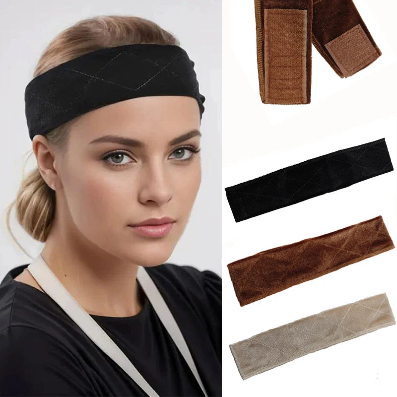 Velvet Wig Grips Headband Adjustable Grip Headbands For Lace Frontal Wigs Non-slip Soft Velvet Wig Grips Headband To Hold Wig