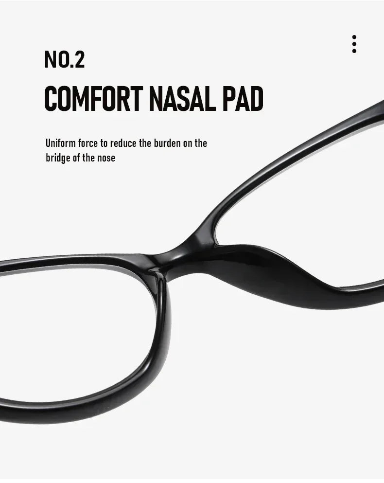 Cat Eye Finished Progressive Multifocal Reading Glasses Unisex Women Men Outdoor Color Changing Bifocal Eyewear Diopter To +4.0