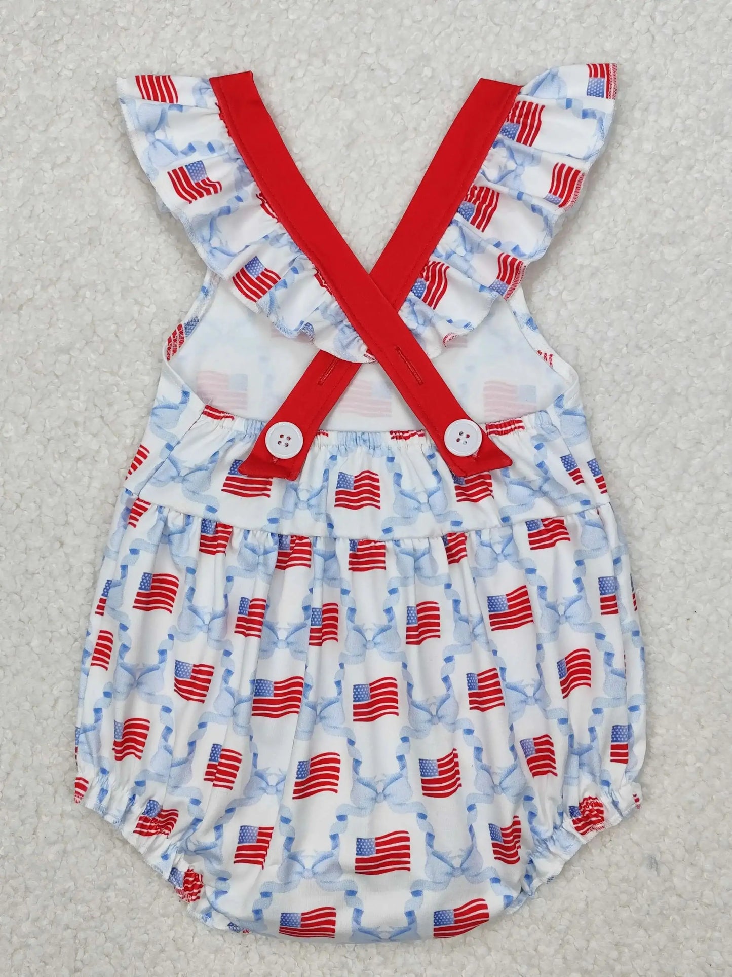 4.14y NEW stock baby girls summer romper wholesale boutique embroidery pattern floral flowers purple flying sleeves onesie