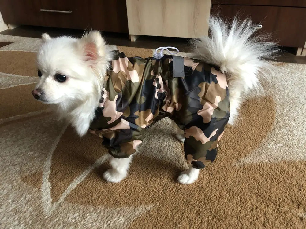 Dog Raincoat Puppy Rain Coat with Hood Reflective Waterproof Dog Clothes Soft Breathable Pet Cat Small Dog Rainwear XS - 5XL