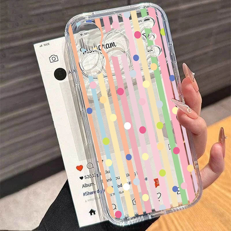 Cute Colorful Polka Dot TPU Case For Xiaomi Redmi Note 15 14 13 12 Pro Plus 5G 11 Pro Redmi 15C 4G 13C 14C 12C 13 12 A5 A3 Cover