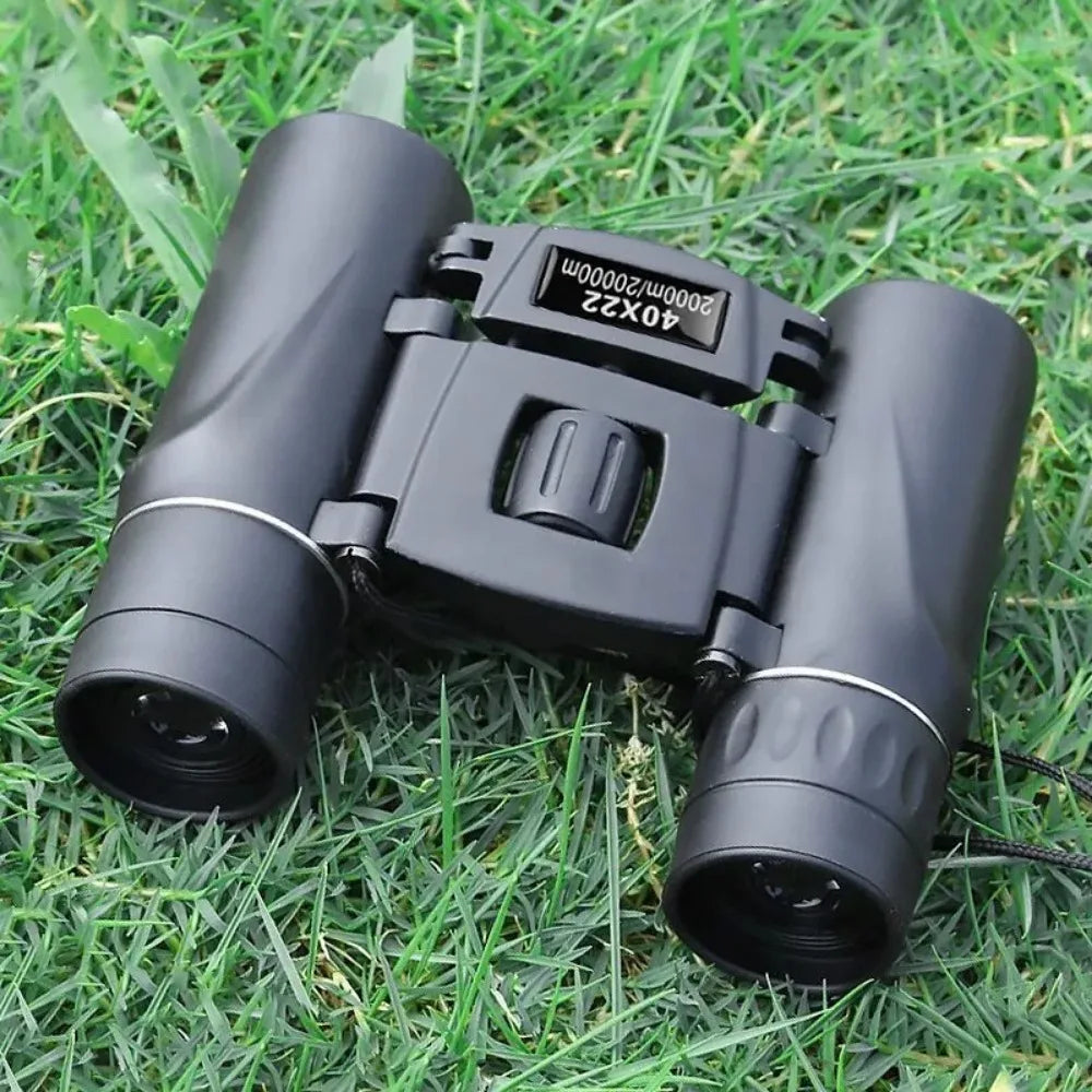 2026 40x22 HD Binoculars with 2000M Long Range BAK4 Folding Mini Telescope for Hunting Sports Outdoor Camping Travel FMC Optics