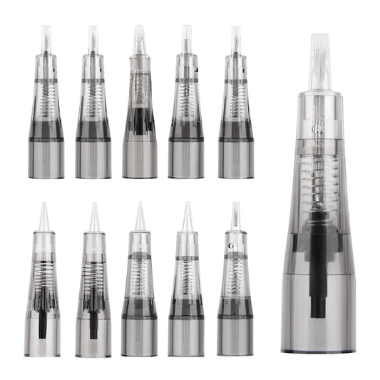 20PC Tattoo Needles Microblading Cartridge  Disposable Safety Sterilized For Micropigmentation Eyebrow Tattoo Accessori