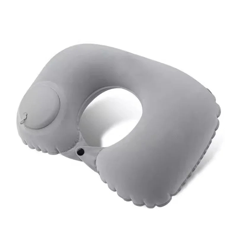 Travel Pillow Inflatable U-Shape Neck Pillow Portable Cervical Orthopedic Protection Airplane Neck Pillows Travel Essentials