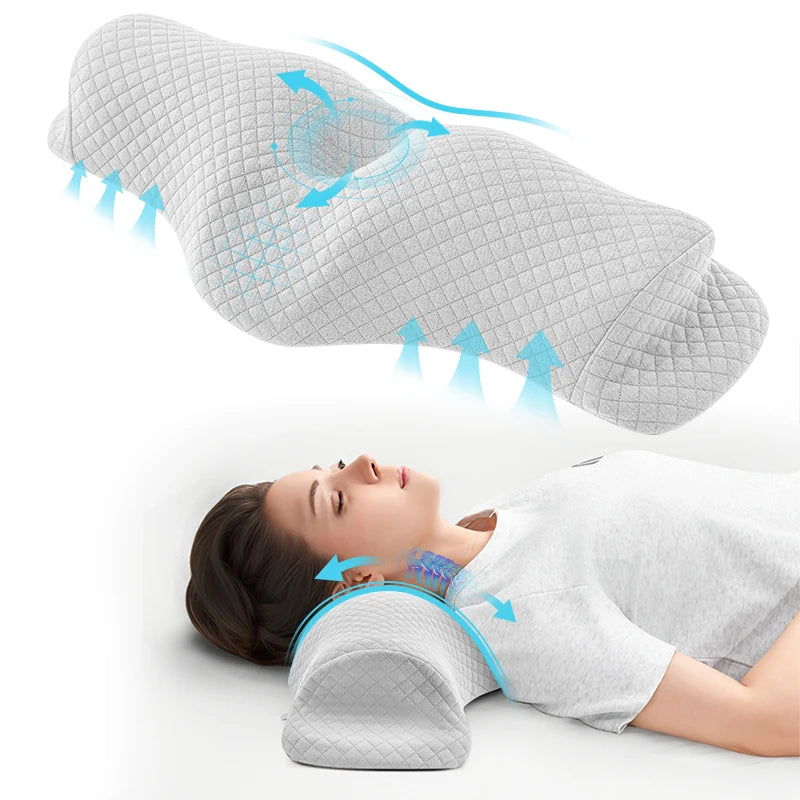 Relieve Neck Discomfort Cervical Sleeping Pillow, Orthopedic Neck Pillow, Breathable Washable, Ideal for Every Sleeper