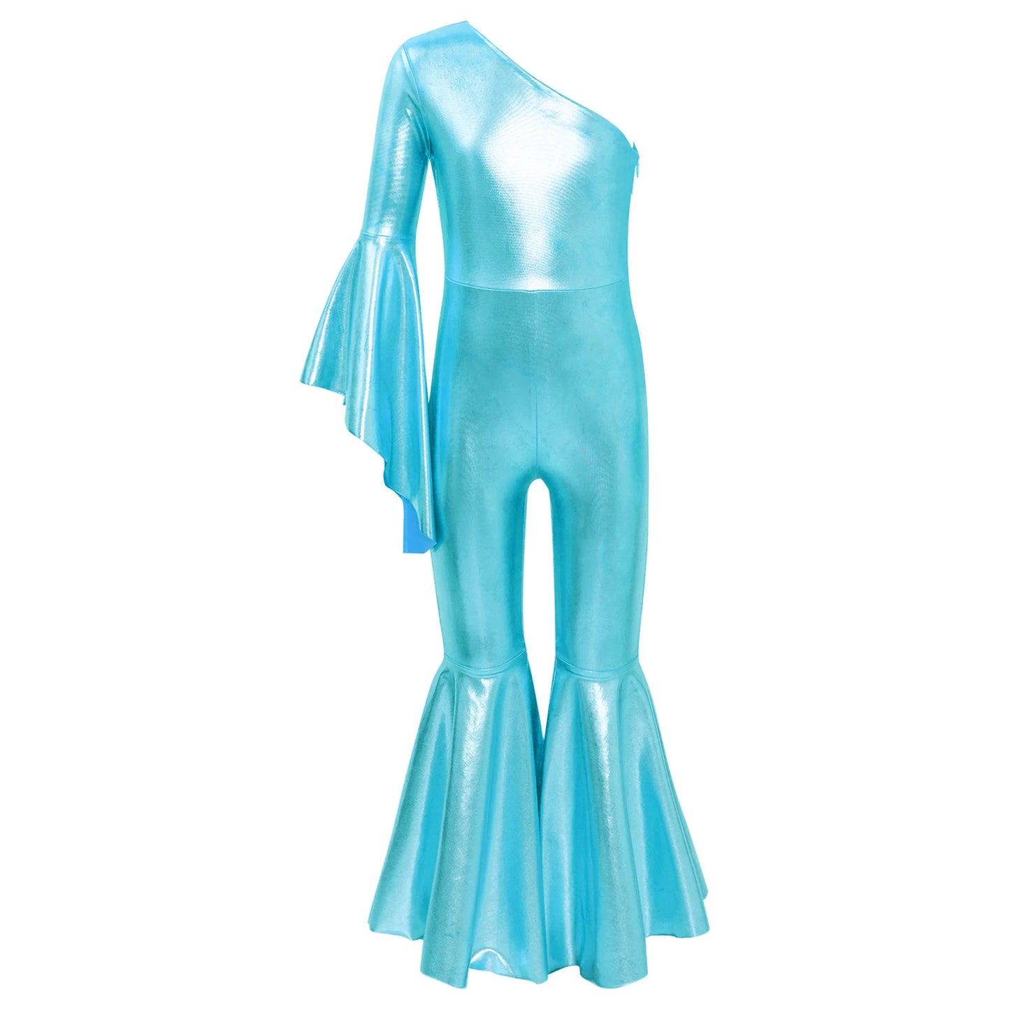 Kids Girls Hippie Halloween Costume Tassels Unitard Bell-bottom Long Pants Bodysuit Jumpsuit Disco Dance 60s 70s Rave Party Wear