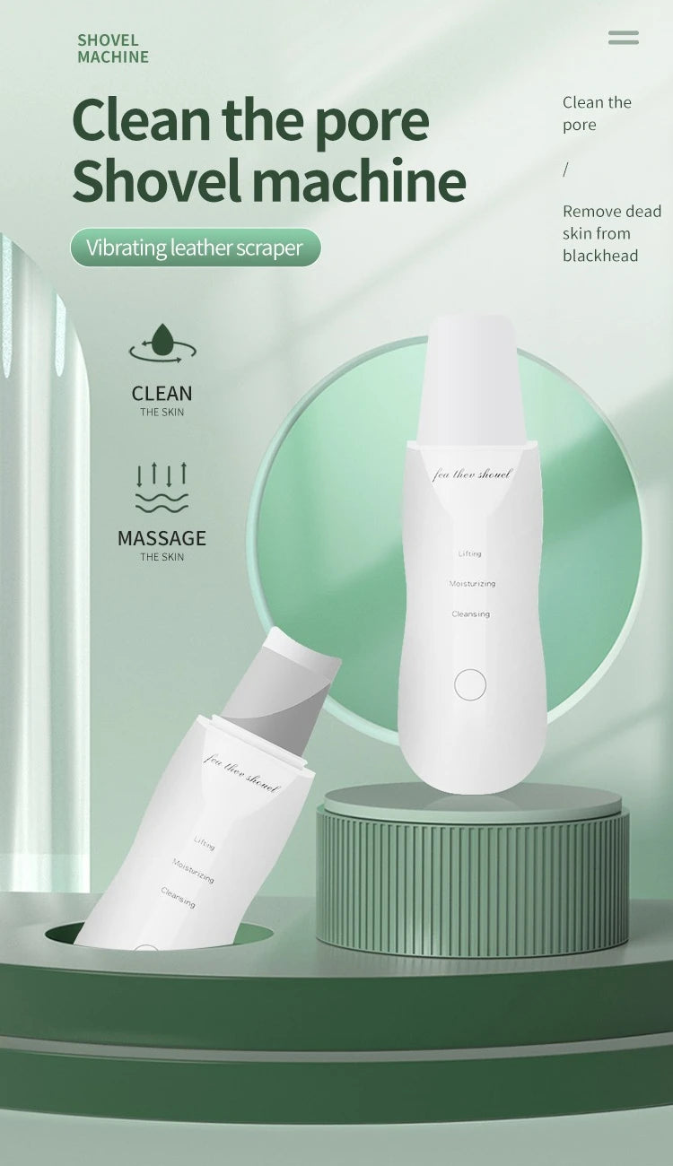 Portable Skin Scrubber Peeling Machine 90g Facial Peeling Device USB Rechargeable Blackhead Remover Travel Beauty Tool