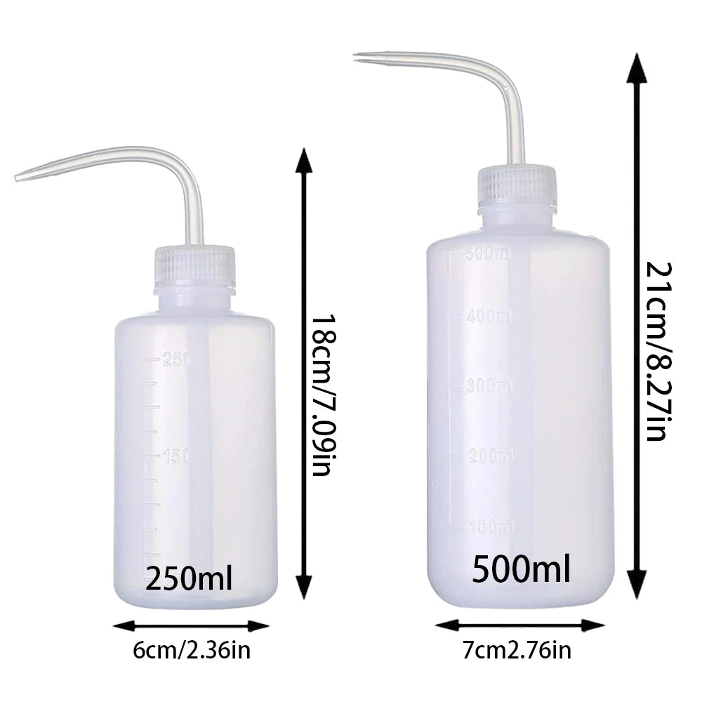 250/500ml Tattoo Wash Bottle 1/2pcs Plastic Safety Rinse Bottle Watering Tools  Lab Non-Spray Squeeze Bottle Tattoo Supplies