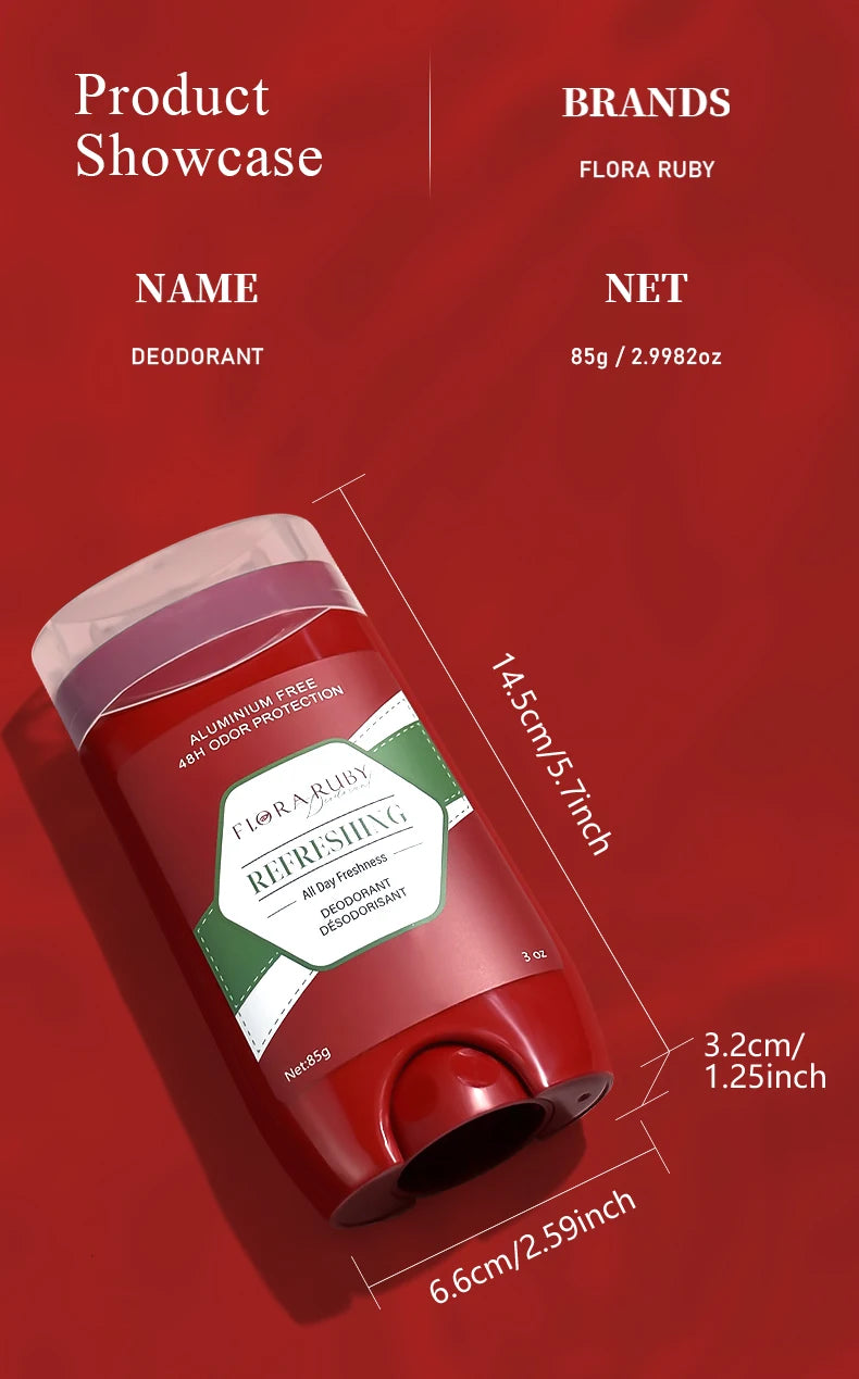 Aluminum Free 48-Hour Sweat and Odor Protection Body Deodorant Stick, All-Day Underarm Protection for Men and Women