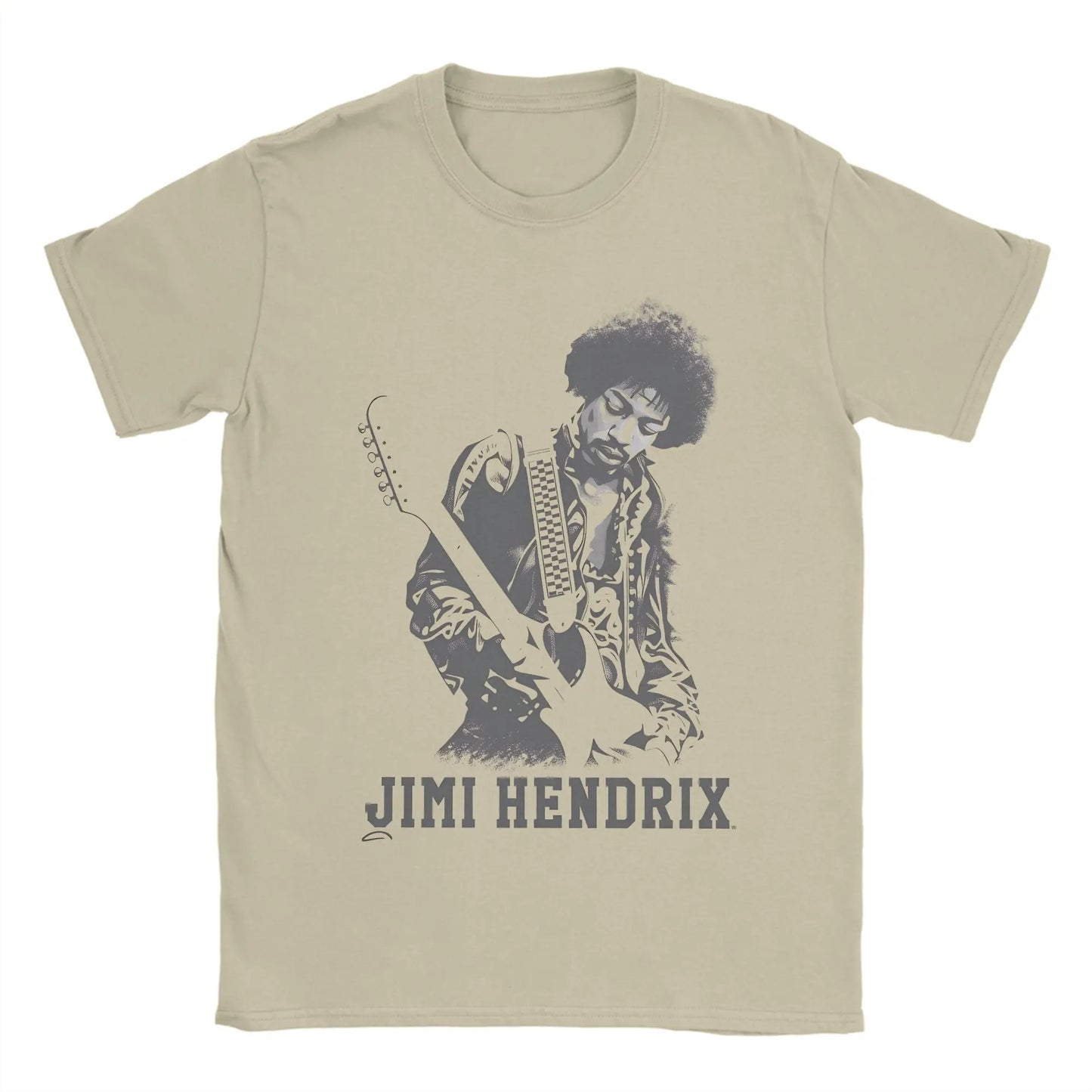 Jimi Hendrix Cotton T-Shirt For Man Summer  Classic T Shirts Breathable Novelty Tee Shirt Big Size Casual Clothing
