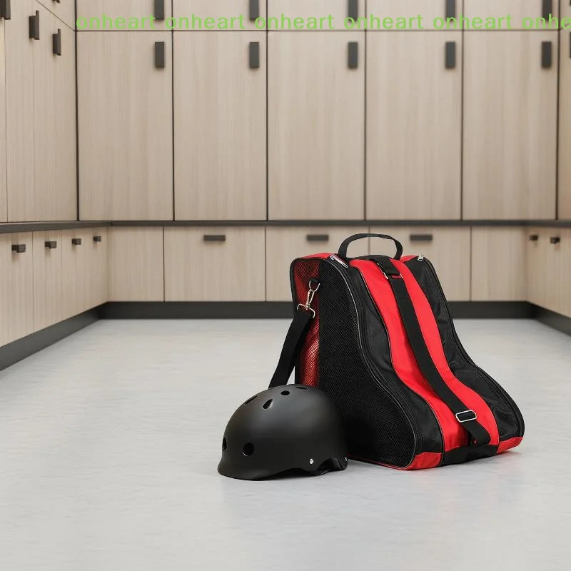 [C]3 Layers Breathable Skate Bag for Kids Backpack Style Comfortable Skating Accessory