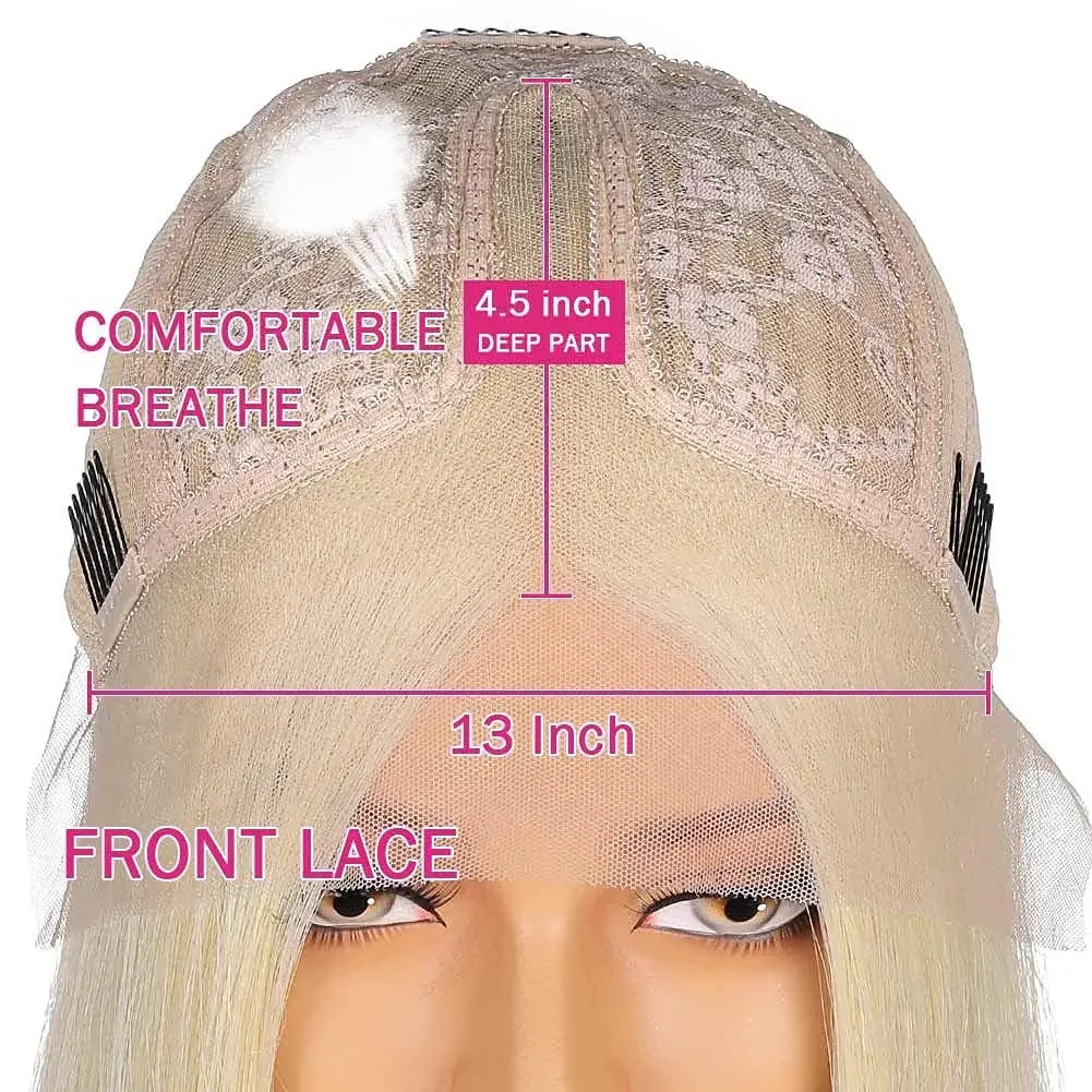 Human Hair Full Lace Brown Highlight Blonde Brazilian Virgin Hair Wigs 13x4 13x6 360 Frontal Wig PrePlucked Hd Transparent Lace