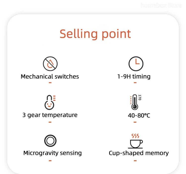 110V/220V Coffee Mug Warmer Timing Cup Heater Hot Tea Makers Heating Pad Warmer Coaster Electric Hot Plate Coffee Heater 36W
