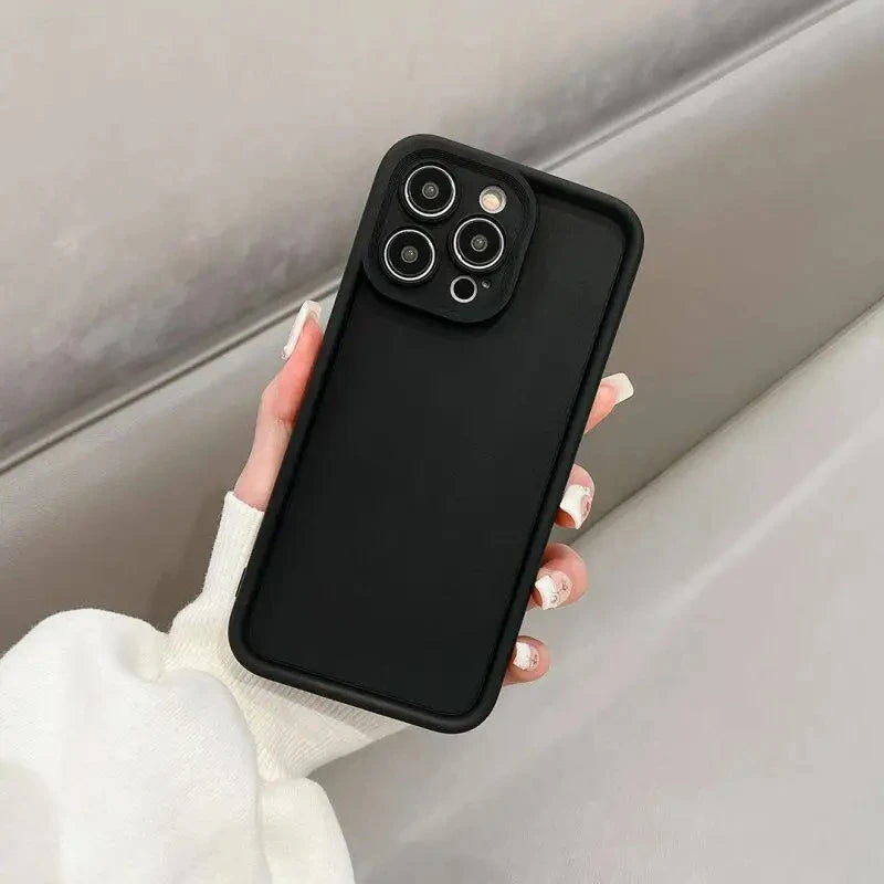 Luxury Candy Color Soft TPU Case For iPhone 17 Air 16 14 15 Pro Plus 13 12 11 Pro Max 16e Shockproof Silicone Phone Cover Fundas
