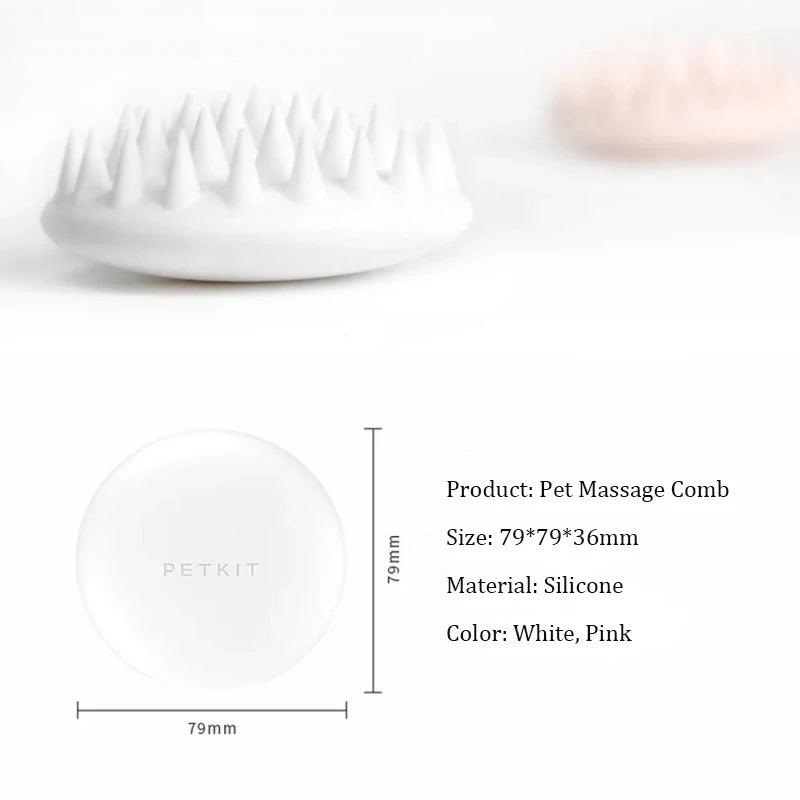 PETKIT Pet Massage Comb Cat Grooming Hair Removal Brush Silicone Pet Shower Hair Comb Dog Cat Cleaning Tool Pet Supplies