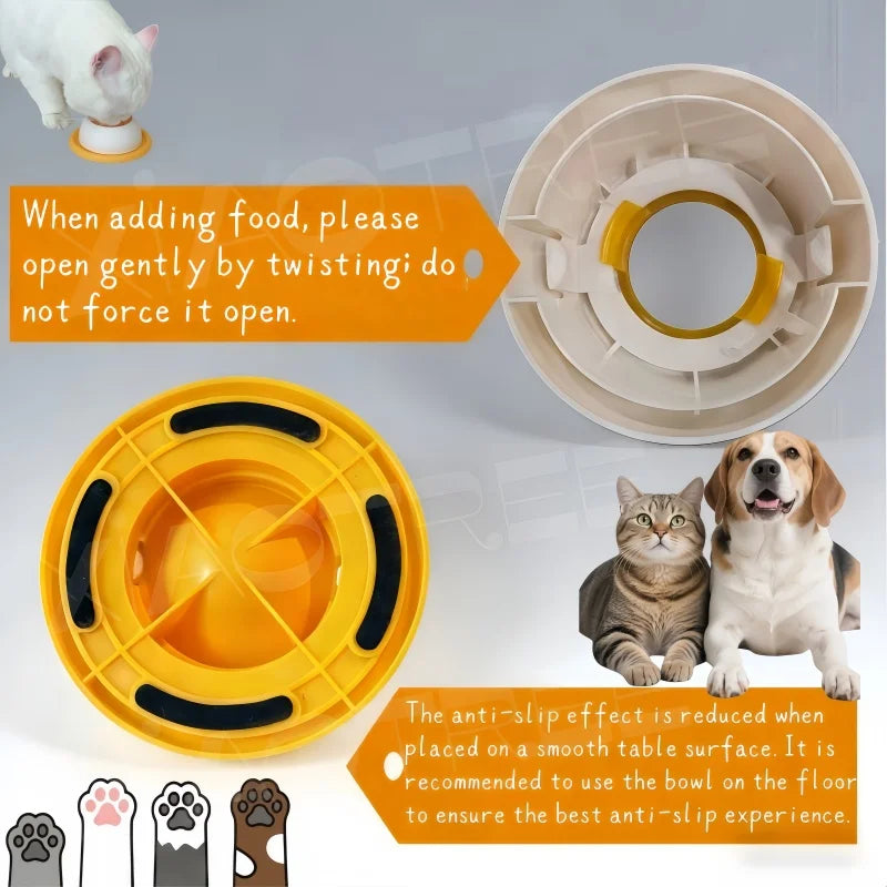 Pet Slow Food Bowl Dog Cat Licking Toy Non-slip Educational Lick Pad Makes Dogs Cats Love Licking Feeder