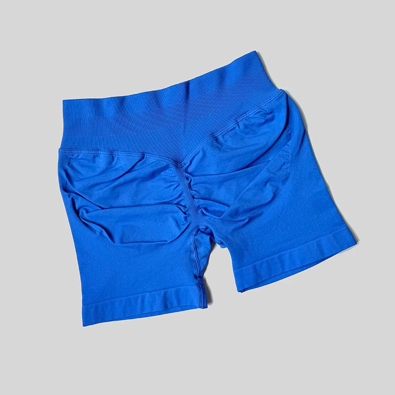 Women Casual Sports Shorts Summer Thin High Waist Shorts 4.5" Low Ribbed Band Running Breathable Short Pants