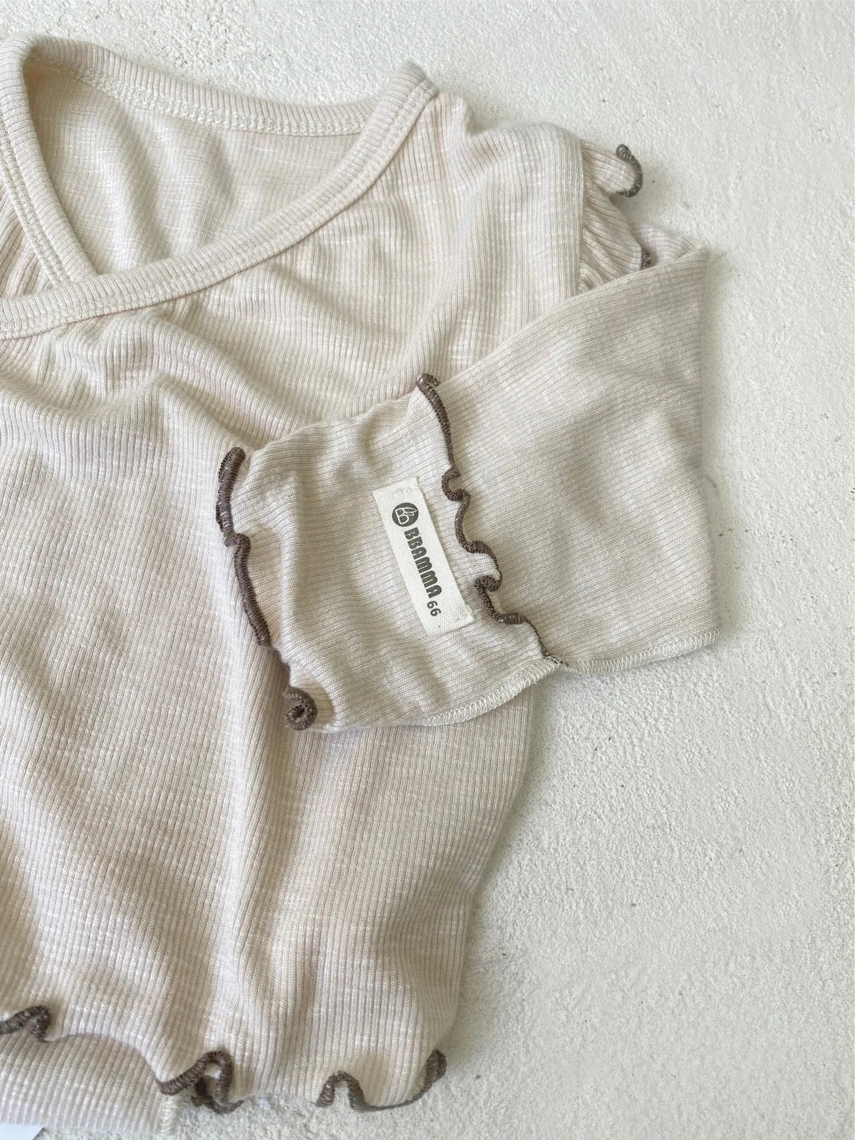 6738 Baby Clothing Set 2025 Autumn New Baby Girl's Home Suit Flying Sleeve Top+High Waist Belly Shorts Pajamas Set