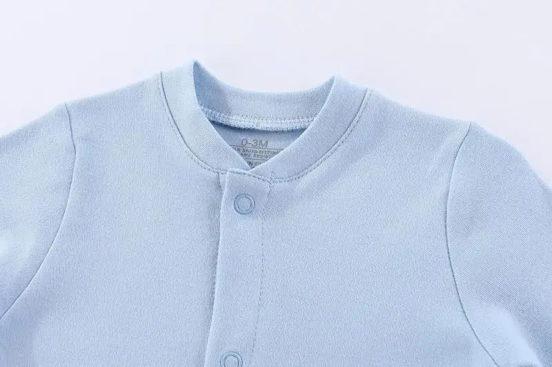 Kiddiezoom 7 Colors Solid Unisex Baby Boy Girl Romper+Burp Cloth+Bib+Hats+Gloves Baby Clothing Sets